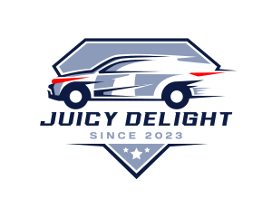 Racing Car Badge logo design