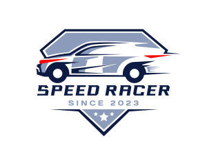Racing Car Badge logo
