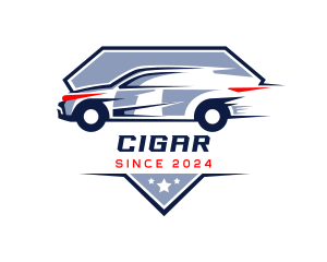 Racing Car Badge logo design