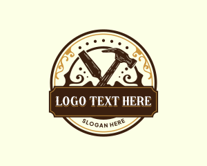 Chisel Hammer Woodwork logo