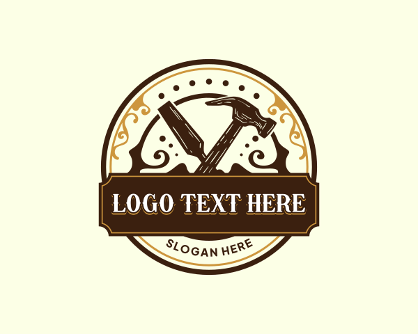 Chisel Hammer Woodwork logo