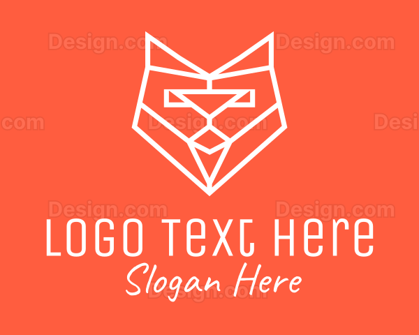 Fox Geometric Monoline Logo