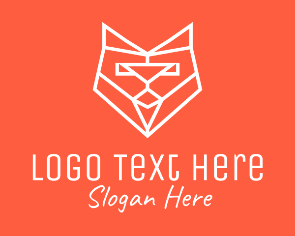 Wolf Head logo example 2