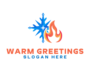 Fire Snow Thermal logo design