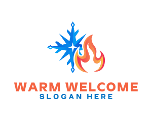 Fire Snow Thermal logo design