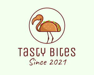 Taco Flamingo Bird logo