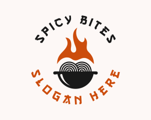 Spicy Oriental Noodles  logo design