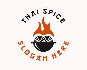 Spicy Oriental Noodles  logo design