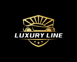 Luxury Car Shield logo design