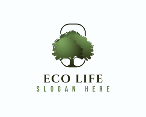 Nature Garden Tree logo design