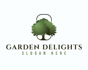 Nature Garden Tree logo design