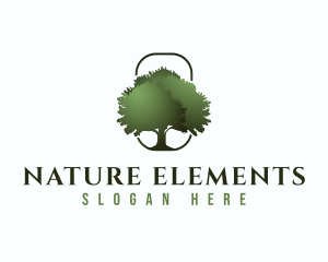 Nature Garden Tree logo design