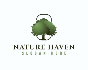 Nature Garden Tree logo design