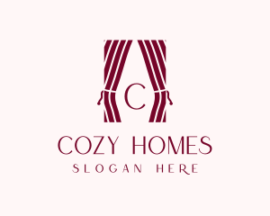 Curtain Home Decor logo design