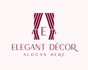 Curtain Home Decor logo design