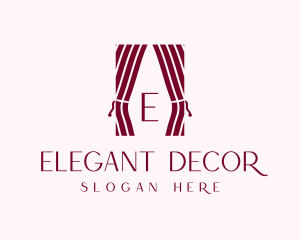 Curtain Home Decor logo design