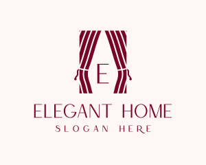 Curtain Home Decor logo design