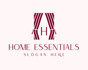 Curtain Home Decor logo design