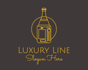 Beverage Machine Line Art  logo design