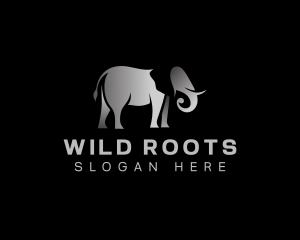 Wild Tusk Elephant logo design