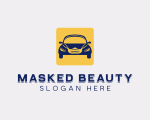 Face Mask Car Ride logo design