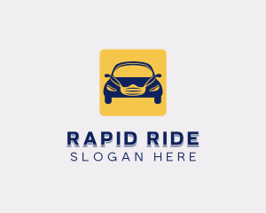 Face Mask Car Ride logo design