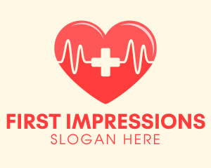 Medical Heart Heartbeat Pulse logo design