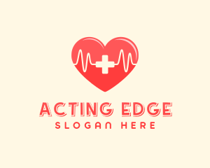 Medical Heart Heartbeat Pulse logo design