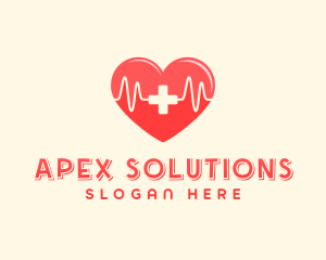 Medical Heart Heartbeat Pulse logo design