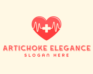 Medical Heart Heartbeat Pulse logo design