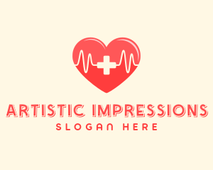 Medical Heart Heartbeat Pulse logo design