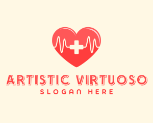 Medical Heart Heartbeat Pulse logo design