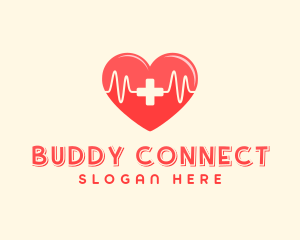 Medical Heart Heartbeat Pulse logo design