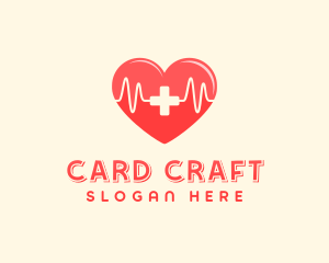 Medical Heart Heartbeat Pulse logo design