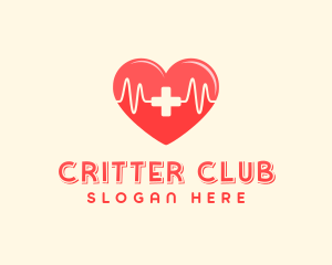 Medical Heart Heartbeat Pulse logo design