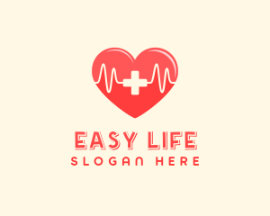 Medical Heart Heartbeat Pulse logo design