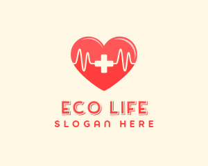 Medical Heart Heartbeat Pulse logo design