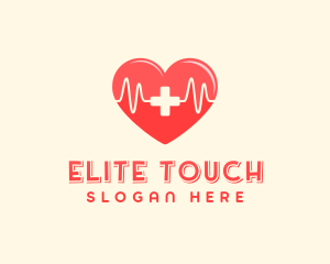 Medical Heart Heartbeat Pulse logo design