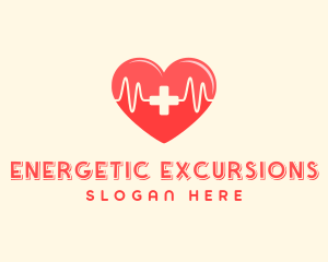 Medical Heart Heartbeat Pulse logo design