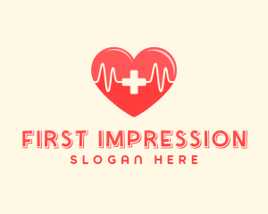 Medical Heart Heartbeat Pulse logo design