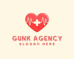 Medical Heart Heartbeat Pulse logo design