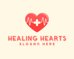 Medical Heart Heartbeat Pulse logo design