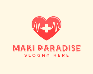 Medical Heart Heartbeat Pulse logo design