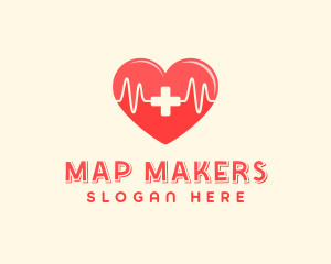 Medical Heart Heartbeat Pulse logo design