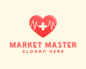 Medical Heart Heartbeat Pulse logo design