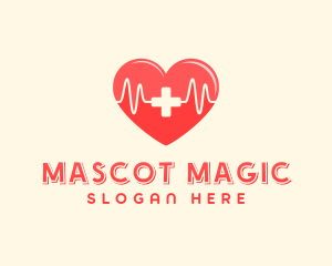 Medical Heart Heartbeat Pulse logo design