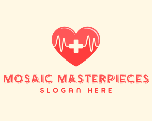 Medical Heart Heartbeat Pulse logo design