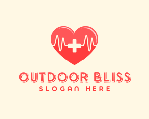 Medical Heart Heartbeat Pulse logo design