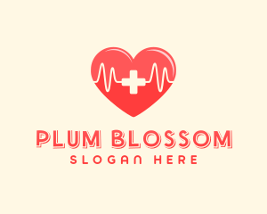 Medical Heart Heartbeat Pulse logo design