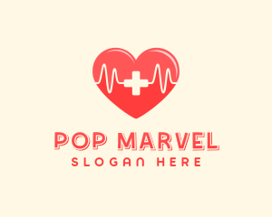 Medical Heart Heartbeat Pulse logo design